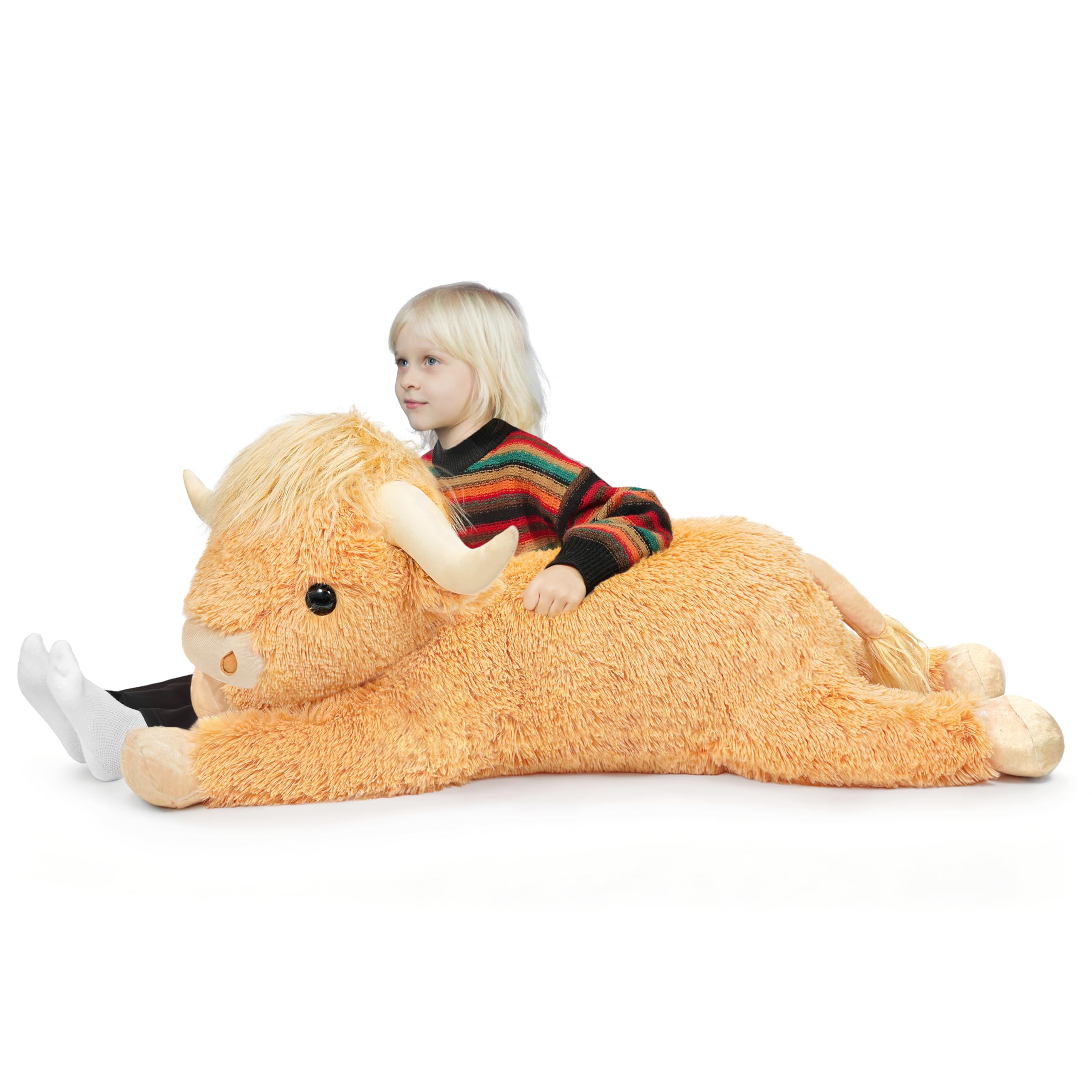 Amazon.com: WDXDSOB 38.5 Inch Yellow Giant Highland Cow Plush